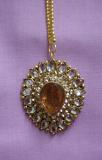 Maang Tikka, Golden Kundan Stone Tikka Head Jewelry #3593